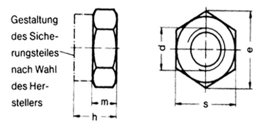 ISO 10513 : Prevailing Torque Type Hexagon Thin Nuts with Non Metallic Insert