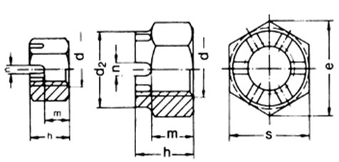 ISO 7035 Hexagon Slotted Castle Nuts