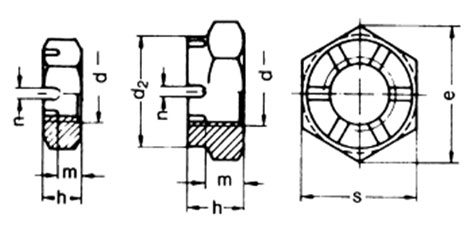 ISO 7038 Hexagon Slotted Castle Nuts