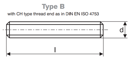 DIN 976-1 Type B Stud Bolts